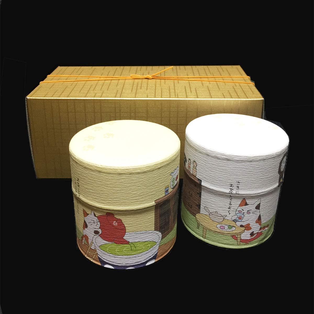 猫茶 和紙缶 5