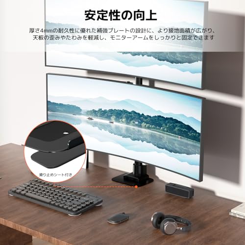  モニターアーム補強プレート 3