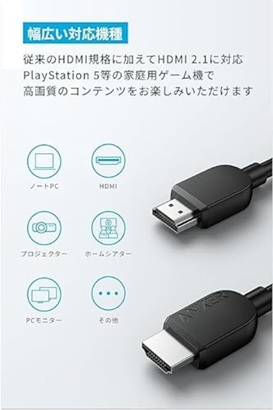 HDMI ケーブル (8K) 1.8m 4