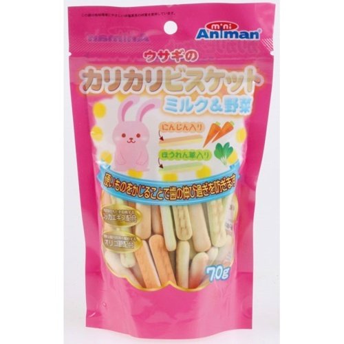ミニアニマン ウサギのカリカリビスケット ミルク＆野菜 1