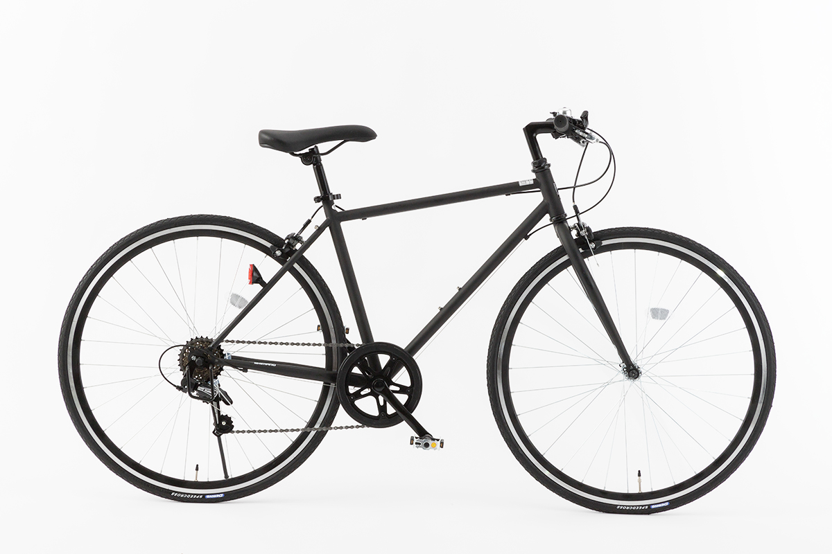 クロスバイク風オールブラック27インチ