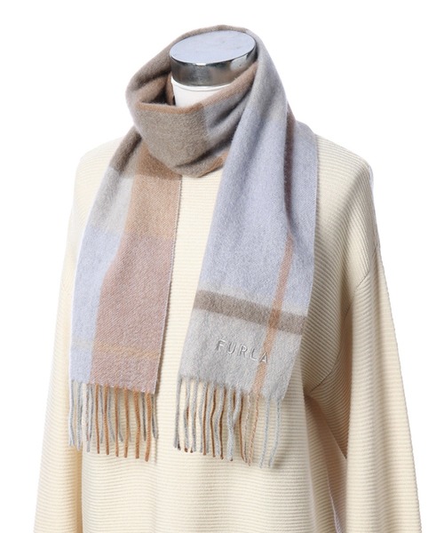 Chloé チェック柄 マフラー カシミヤ クロエ Chloe カシミヤ100