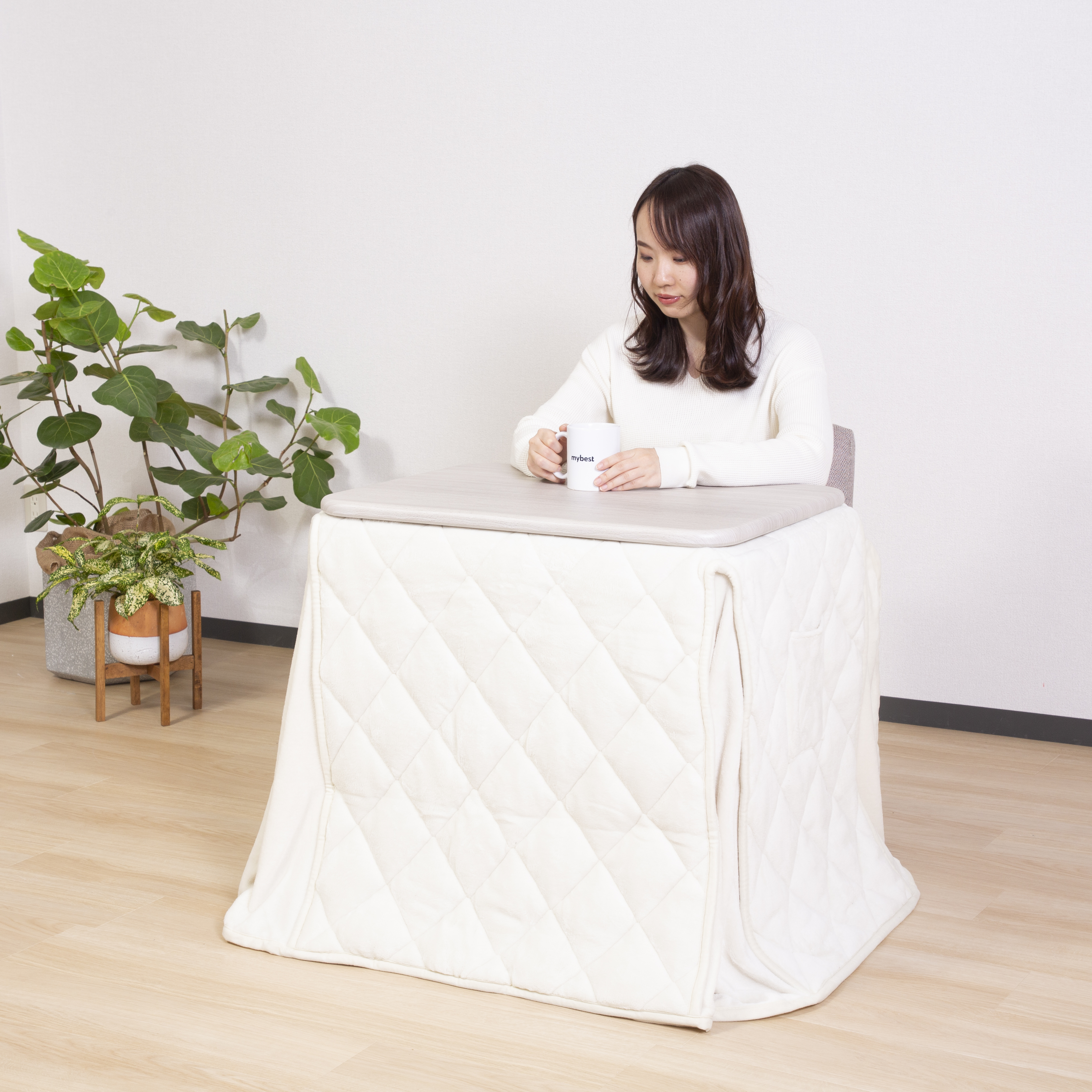 メリット ユアサプライムス コタツ 一人用 69 ブラウン 3点セット