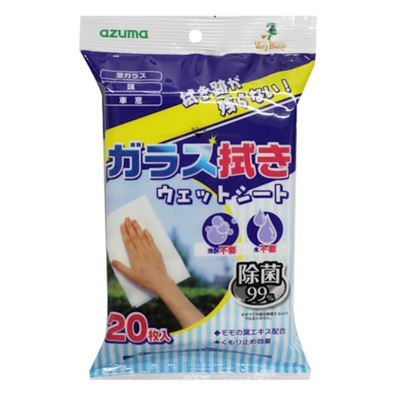 ガラス拭きウェットシート 1