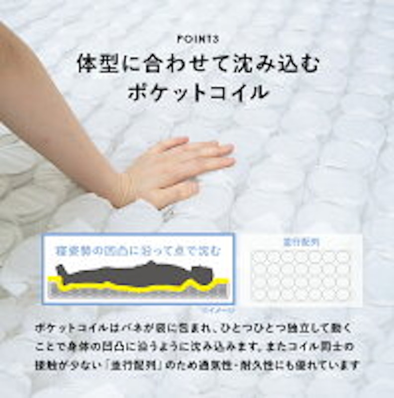 脚付きマットレスベッド 8