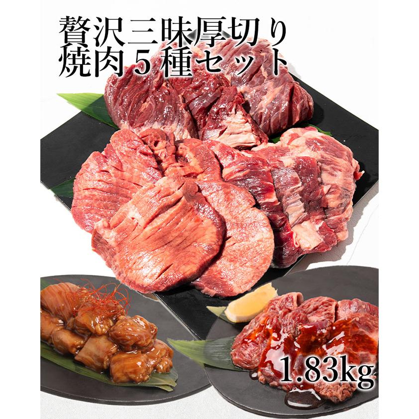 贅沢三昧厚切り焼肉5種セット 1