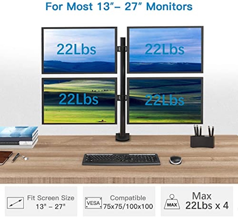 クアッドコンピューターモニターマウント 2