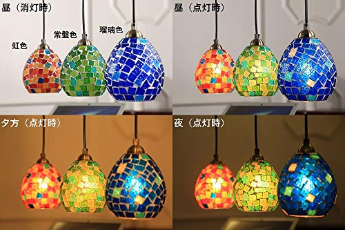 Mori　クリーム色 ガラス ランプ 6灯 フラワーパターン PDL-136_230614_01_d1a541ea-
