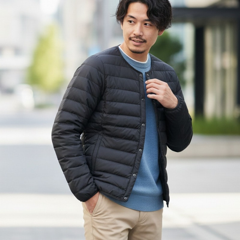 スペリオダウン ラウンドネックジャケット Men's 4