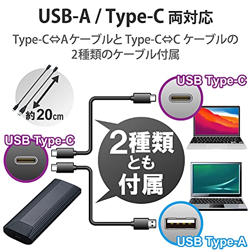 SSDケース USB3.2 (Gen2) 対応M.2 NVMe 5
