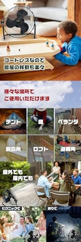 ソーラー充電式扇風機 3