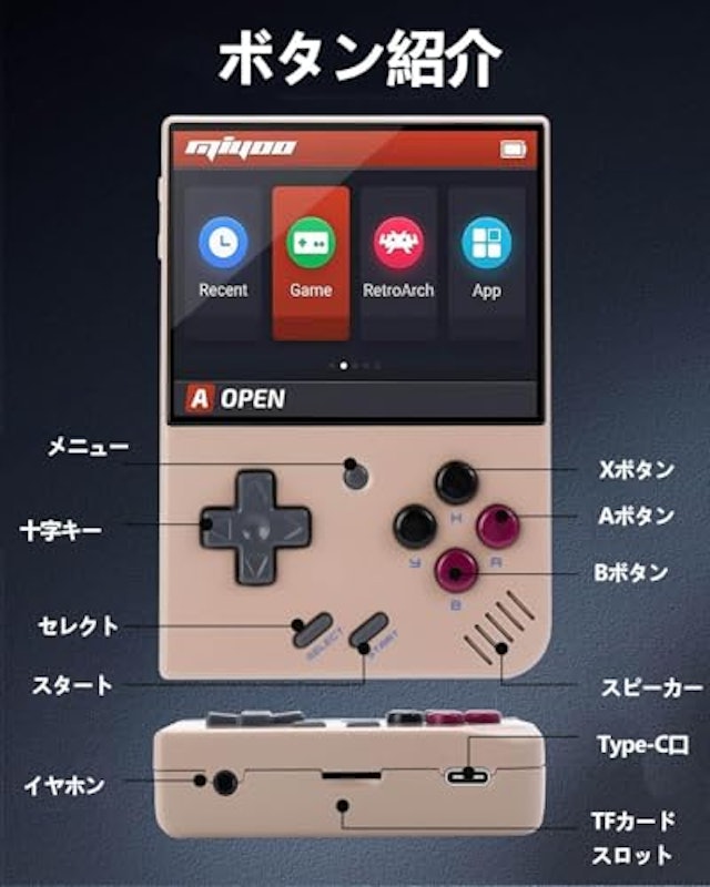 Miyoo mini Plus ポータブルゲーム機 4