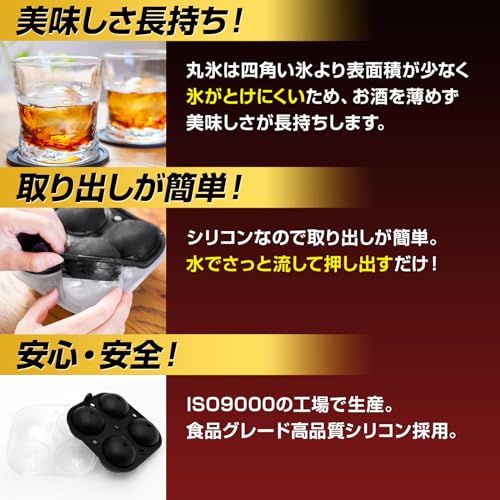 丸氷 製氷皿 4