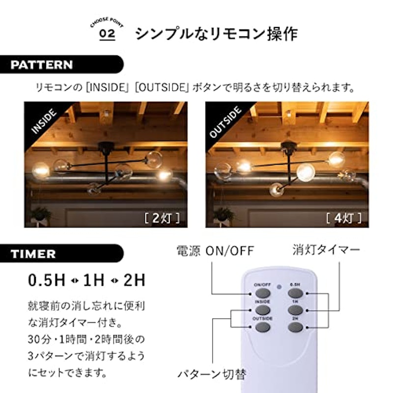 シーリングライト 4