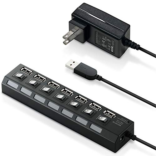 個別スイッチ付 7ポートUSBハブ 1