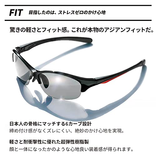 偏光調光スポーツサングラス 5