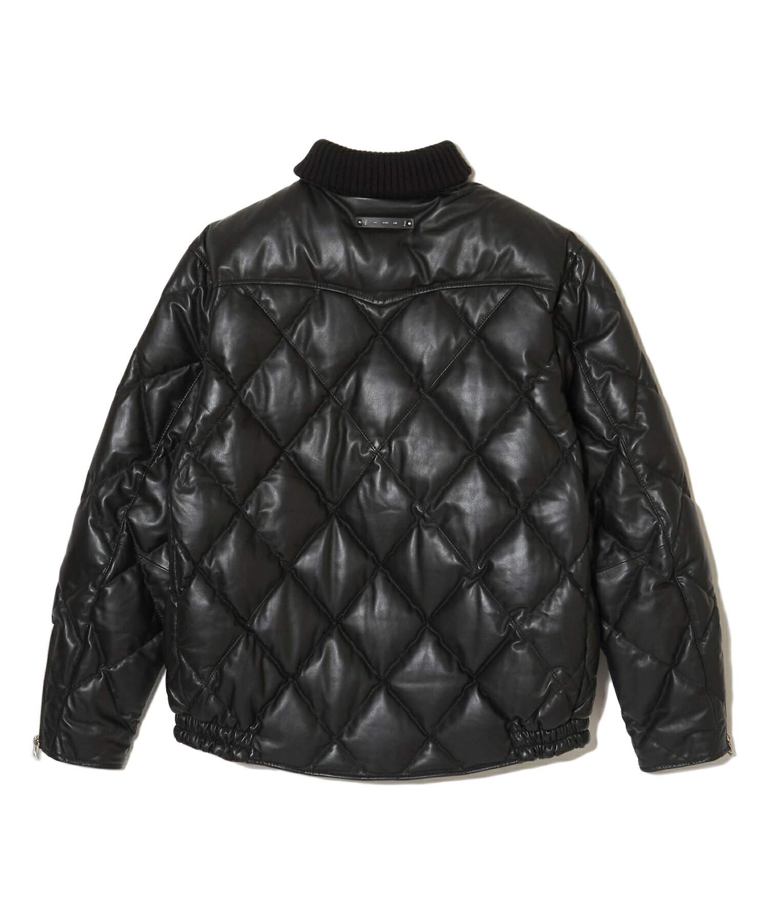 DIAMOND QUILT ラムレザーダウンジャケット 4