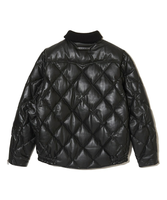 DIAMOND QUILT ラムレザーダウンジャケット 4