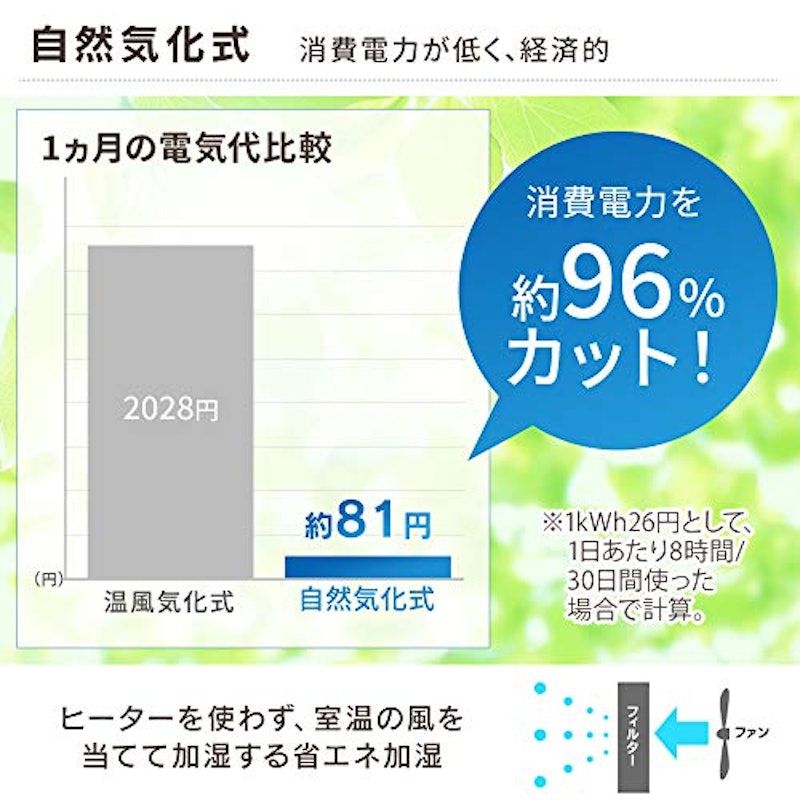 気化ハイブリッド加湿器(イオン無し) 6