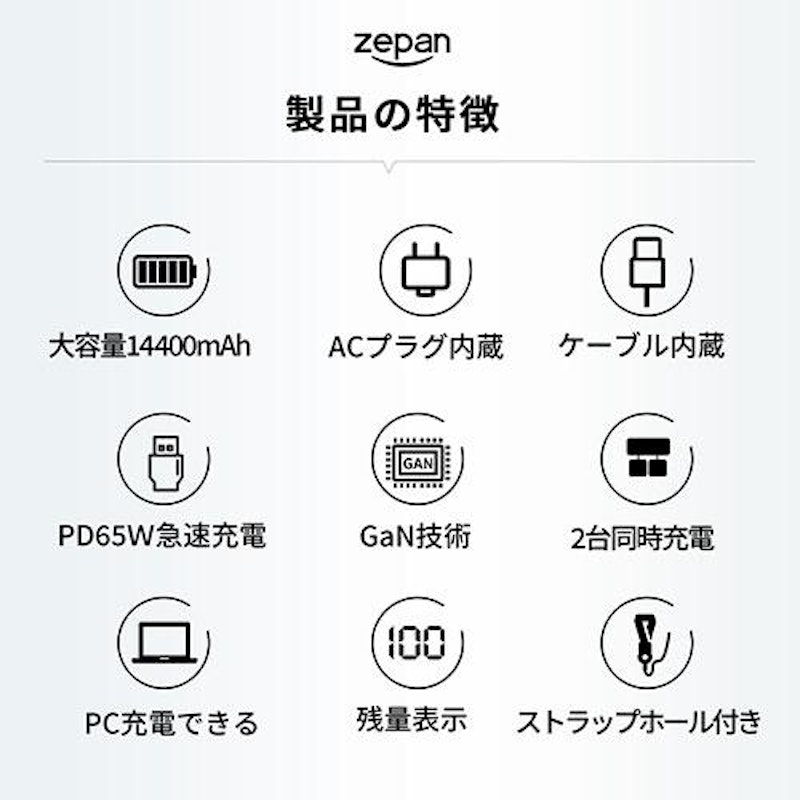 2in1 モバイルバッテリー 4