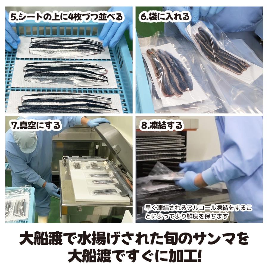  さんまフィレ皮付き大 8