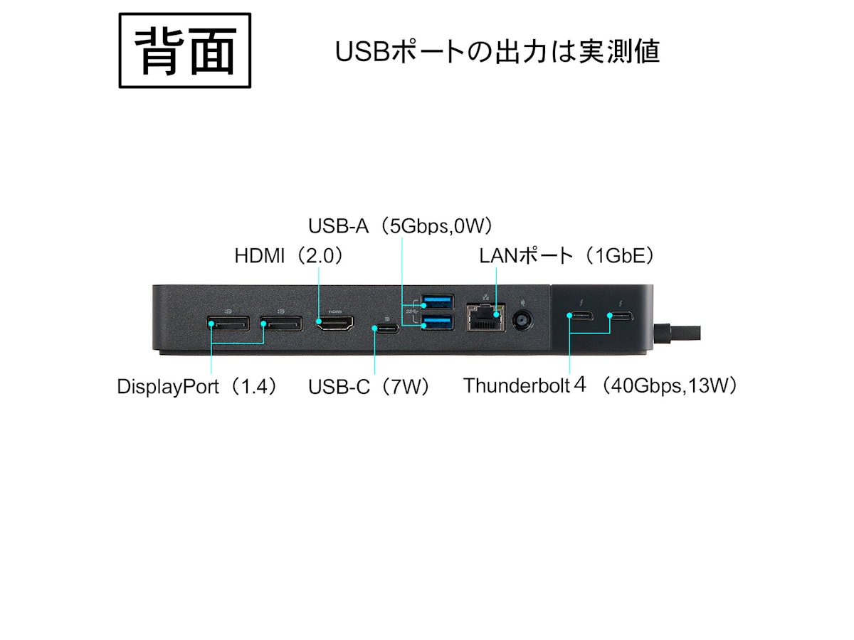 Dell Thunderbolt ドッキングステーション WD22TB4を徹底 Dell Thunderbolt ドッキングステーション WD22TB4を徹底