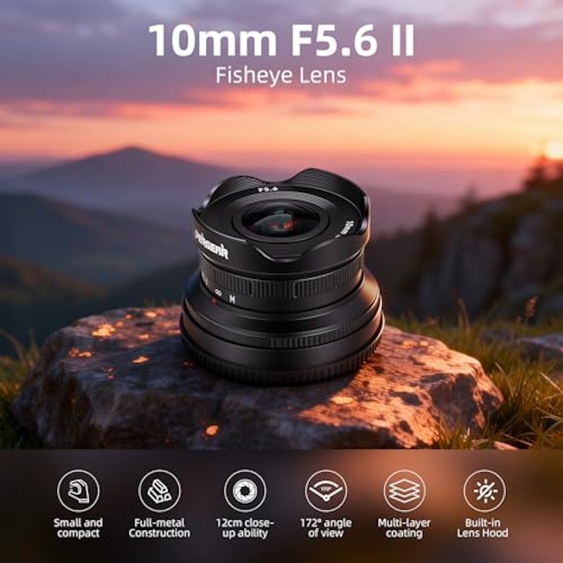 10mm F5.6 パンケーキ魚眼レンズ APS-C 2
