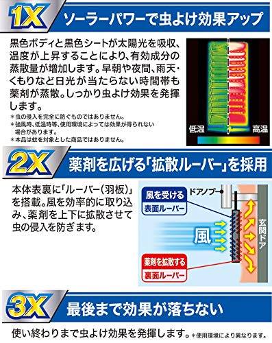 虫よけバリアブラック 3Xパワー 玄関用 1年 4