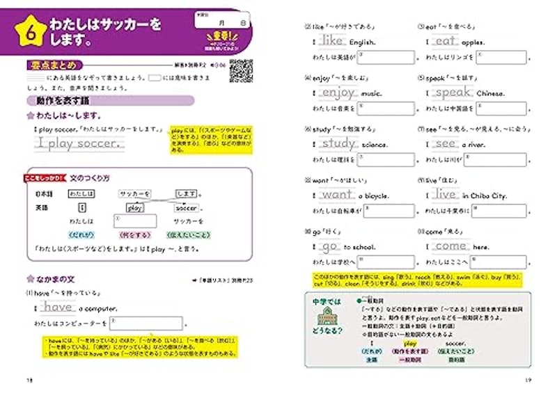 小学校の英語のだいじなところがしっかりわかるドリル 6