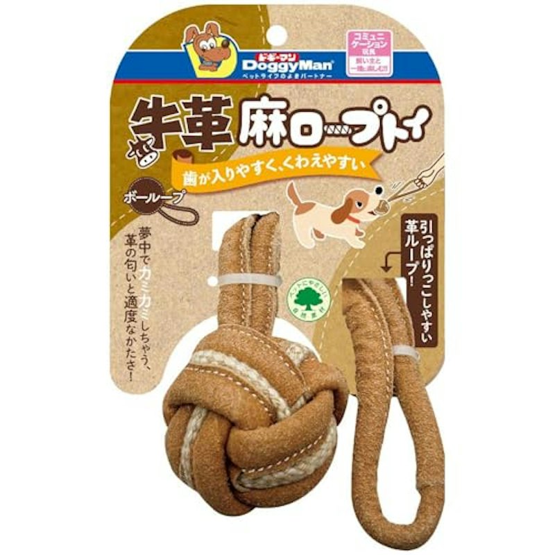 牛革麻ロープトイ 1