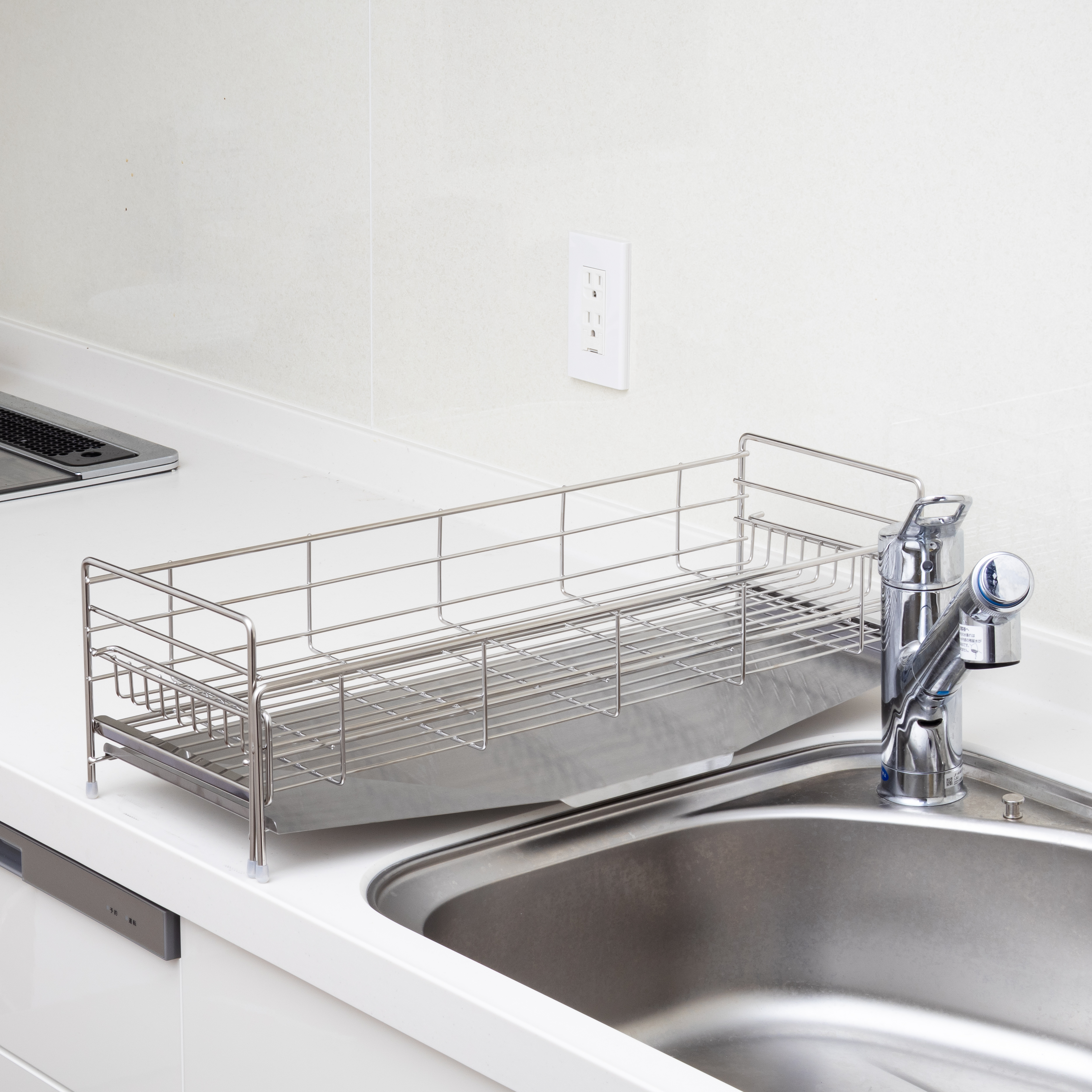 伸縮式のステンレス製シンク上水切りラック 楽天市場】【27日10時まで500円OFF】 シンク上 伸縮式 システム 水切り