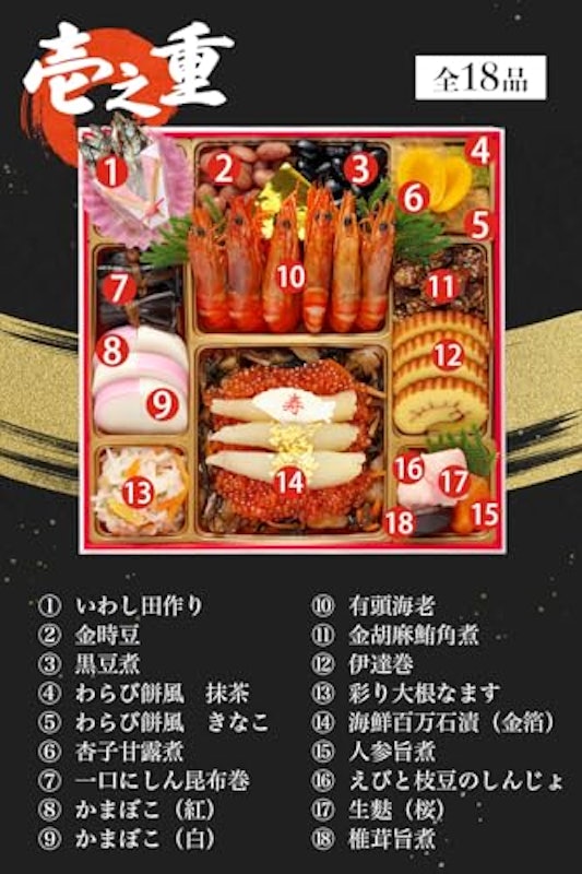 和洋三段重おせち 蔵王 6