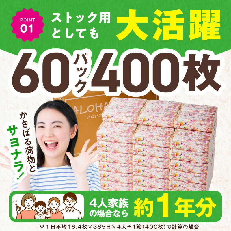 ソフトパックティッシュ 60パック 3