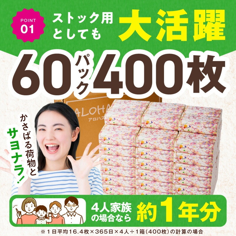 ソフトパックティッシュ 60パック 3