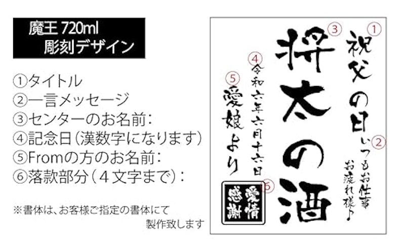 焼酎 魔王 名入れギフト 2