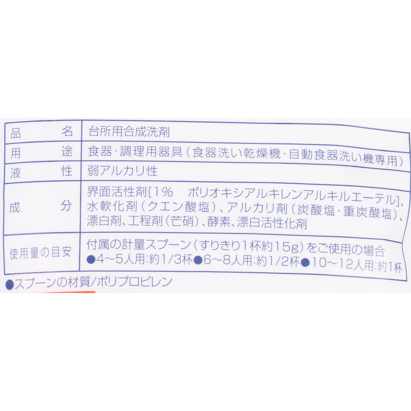 全自動食器洗い機専用洗剤 2