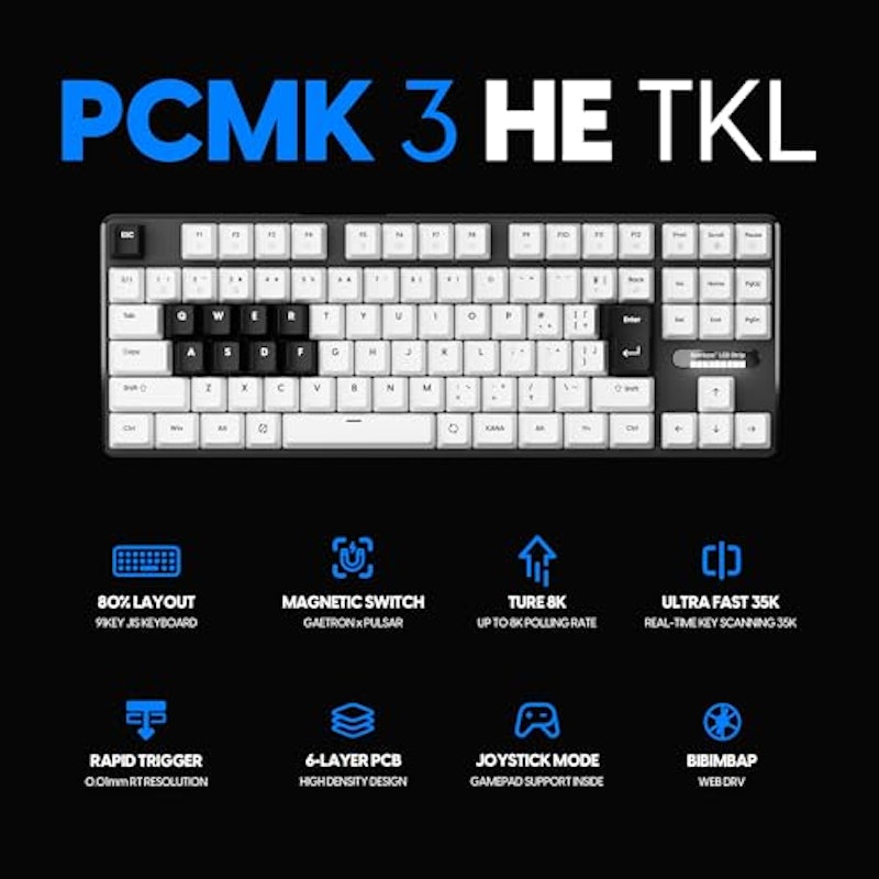 PCMK 3HE TKL ゲーミング キーボード 2