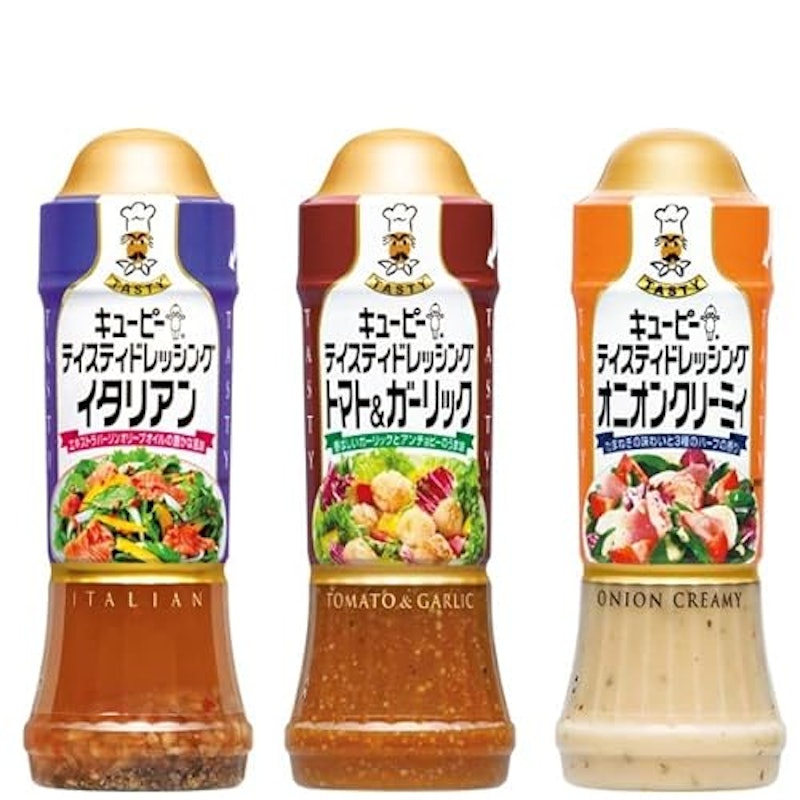 テイスティドレッシング オニオンクリーミィ トマト&ガーリック イタリアン 1