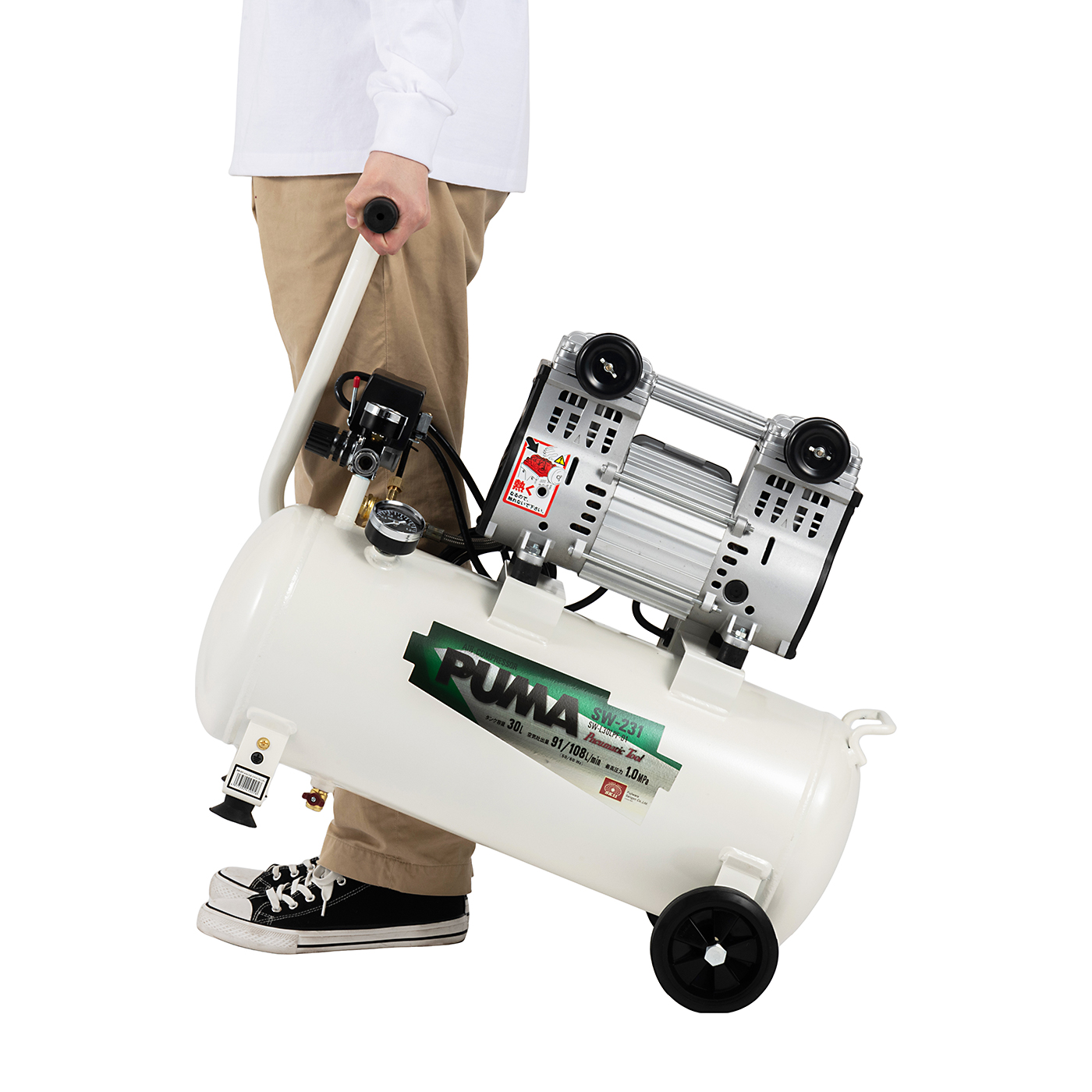 藤原産業 SK11 エアコンプレッサSW-231 SW-L30LPF-01を検証レビュー