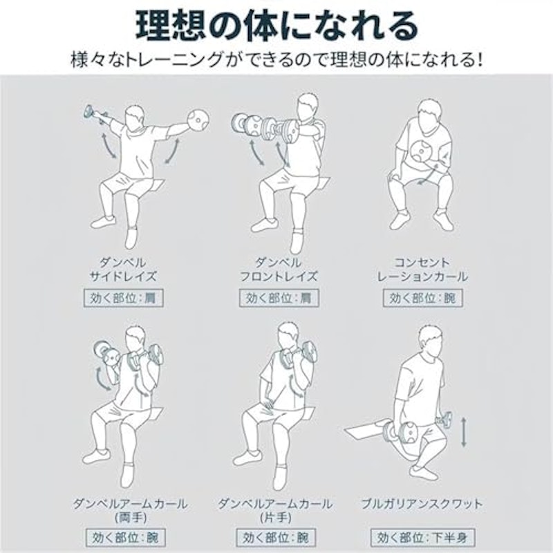 ダンベル 2個セット 7