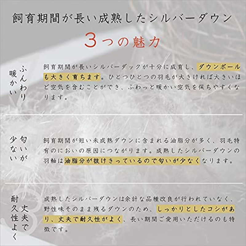 2枚合わせ羽毛布団 6