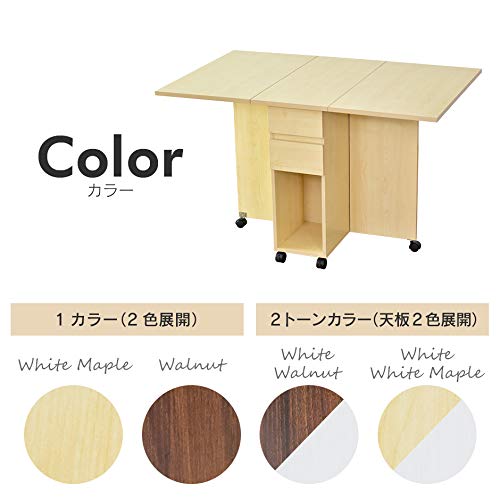 折りたたみテーブル キャスター付き 4