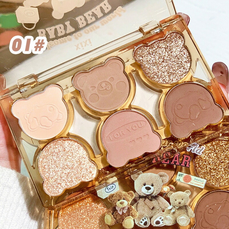 かわいいクマのアイシャドウパレット 14