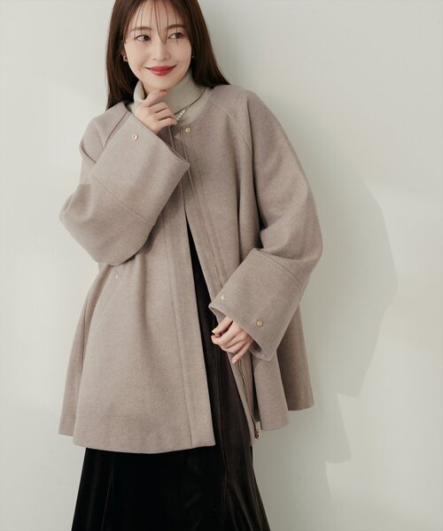 osono 2WAYノーカラーコート 4