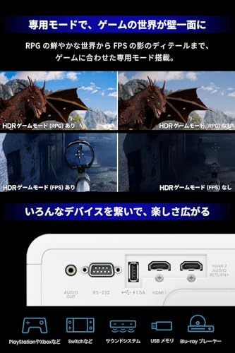 4K レーザー短焦点プロジェクター 4