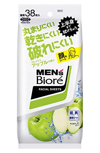 4個セット メンズビオレ 洗顔シート 顔用シート 無香料 38枚 - 洗顔グッズ