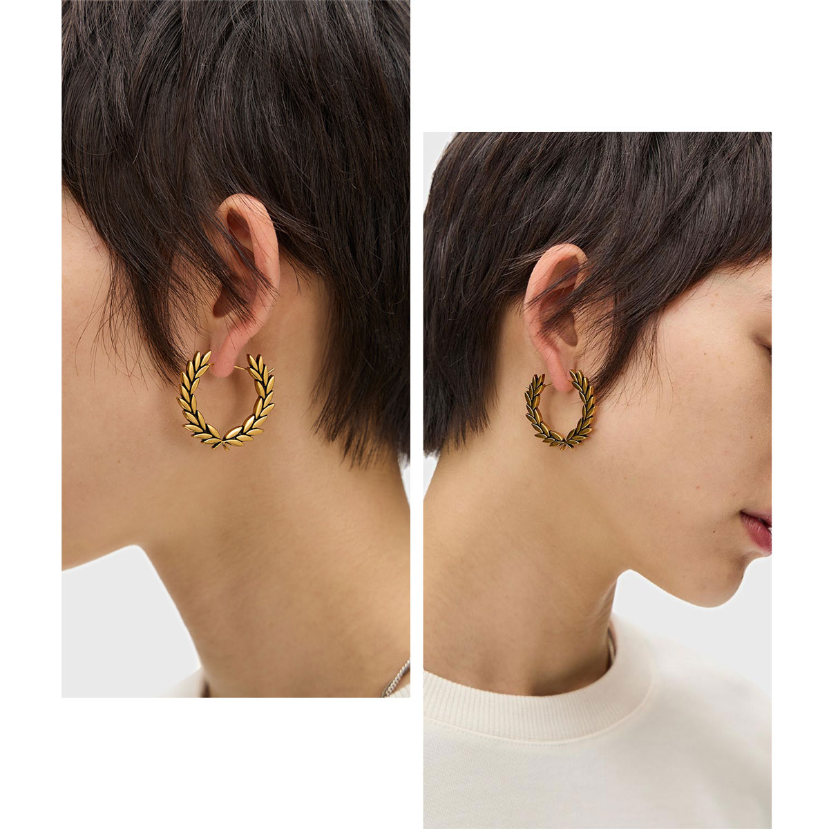  ローレルリースフープピアス 2