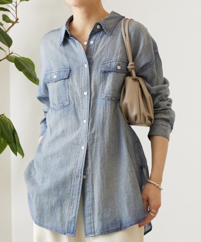 シフォンデニムシャツ 1