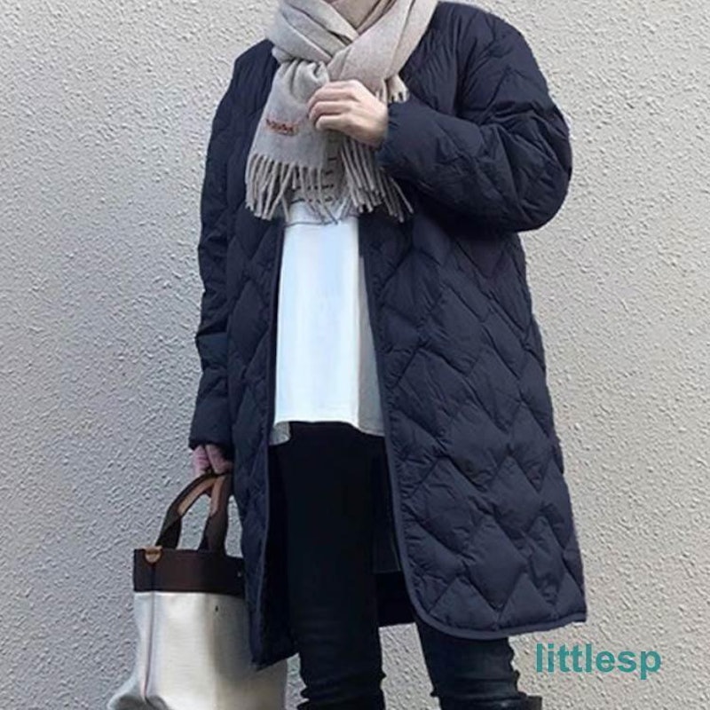 ノーカラーキルティングコート 5
