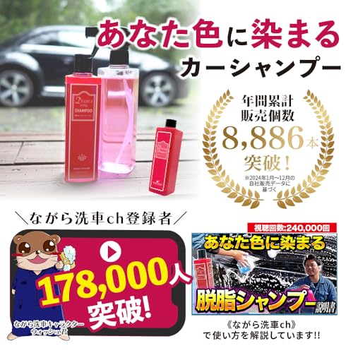 脱脂シャンプー 『あなた色に染まるカーシャンプー』 2